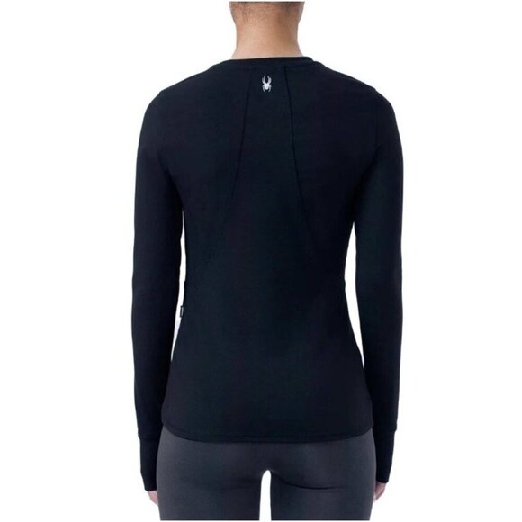 Spyder Ladies' Long Sleeve Active Top Black Size Small Nylon Spandex NWT - Picture 15 of 15